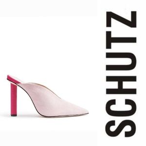 Schutz Gamora Mule in Misty Pink